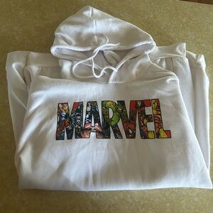 Marvel Comics White Hoodie - 2XL
